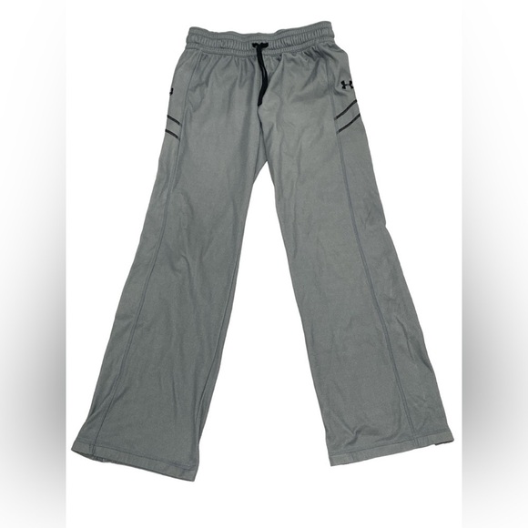 Under Armour Men’s Small Gray and Black Split Hem Track Pants Size Small - Picture 1 of 6